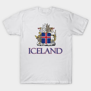 Iceland - Coat of Arms Design T-Shirt